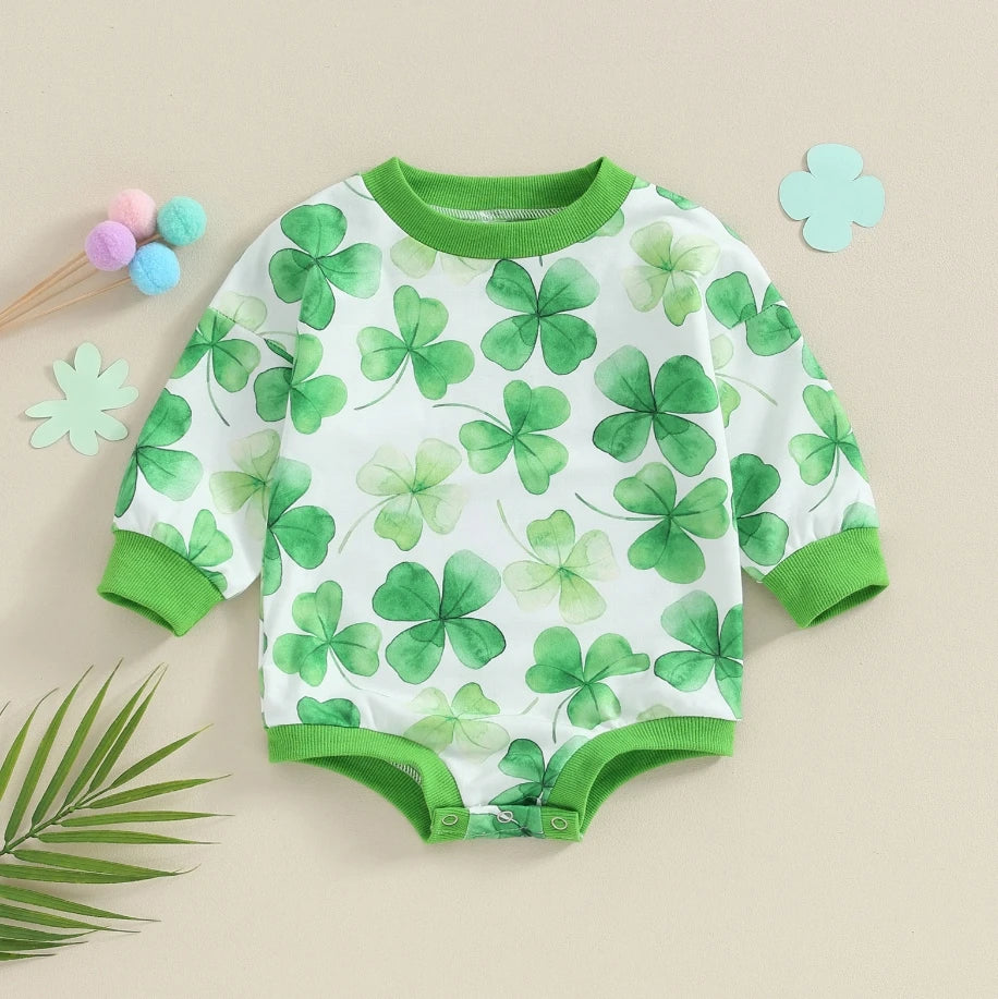 Unisex Baby Romper for 1st St Patrick's Day, Lucky You Shirt Girl Boy, Little Lucky Charm Neutral Newborn Bodysuit, Patricks Toddler Outfit