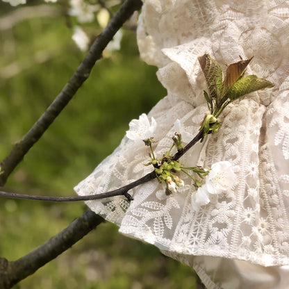 Boho First Birthday Outfit Girl - Ivory Baby Dress Romper, Lace Stockings and Floral Headband. Toddler Flower girl dress, Wedding baby gown, 1st birthday, one year smash cake session