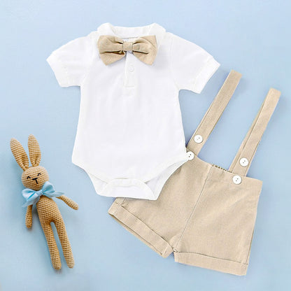 Baby boy clothes, First Birthday Outfit Boy, Smash Cake photoshoot One Year Old Boy, Beige Boho Suit for Toddler Boys