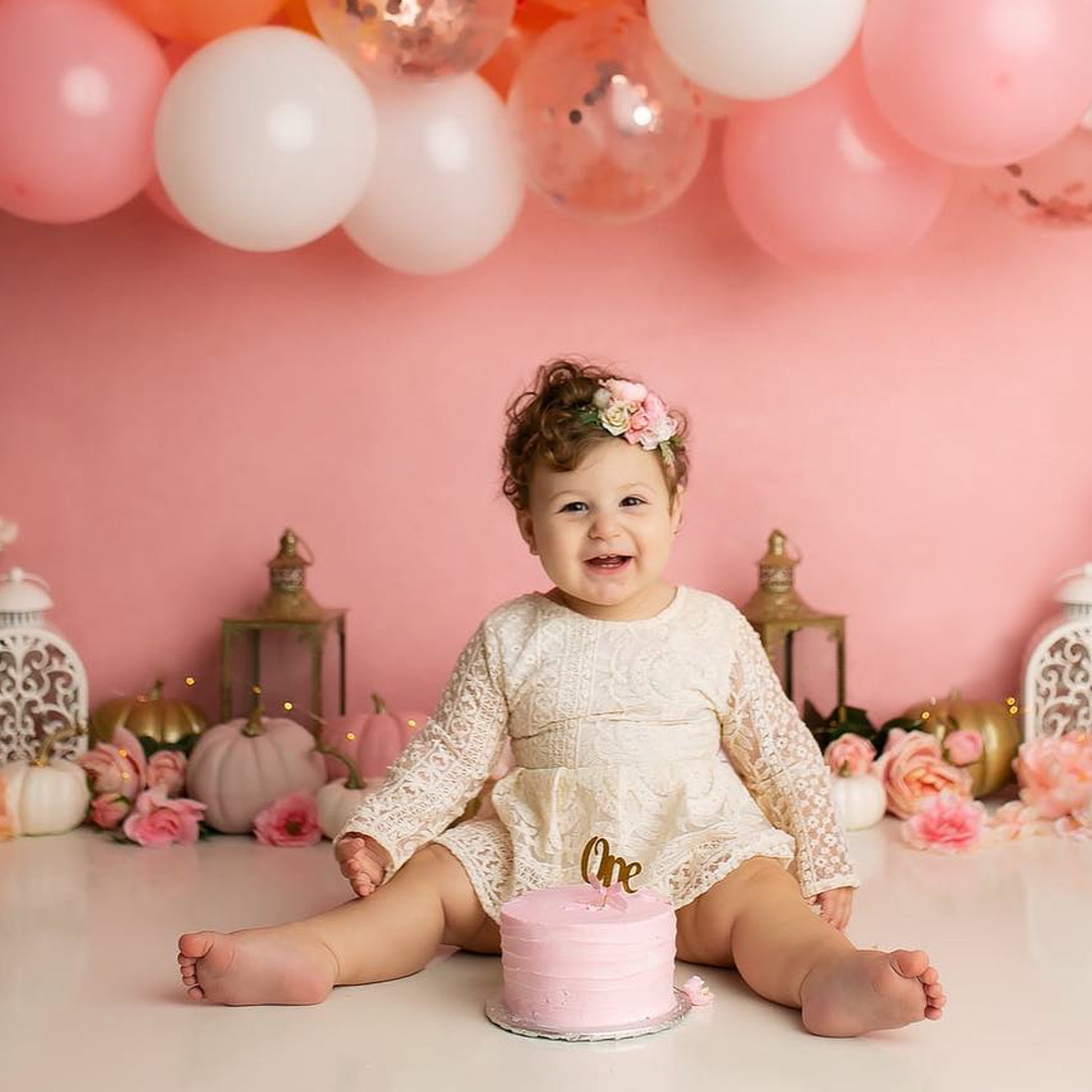 Ivory baby girl romper for summer parties.