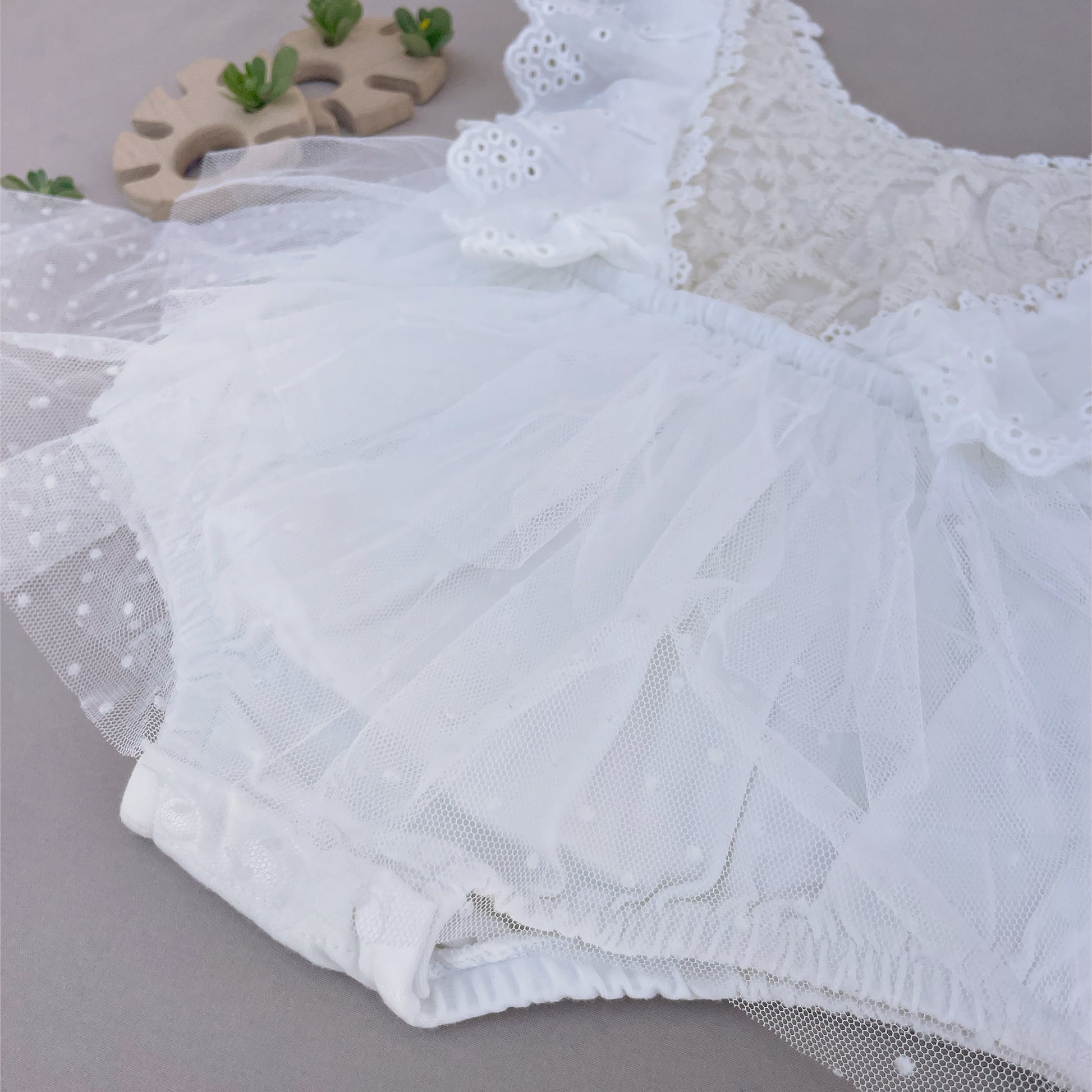 Boho baby girl dress for First Communion.