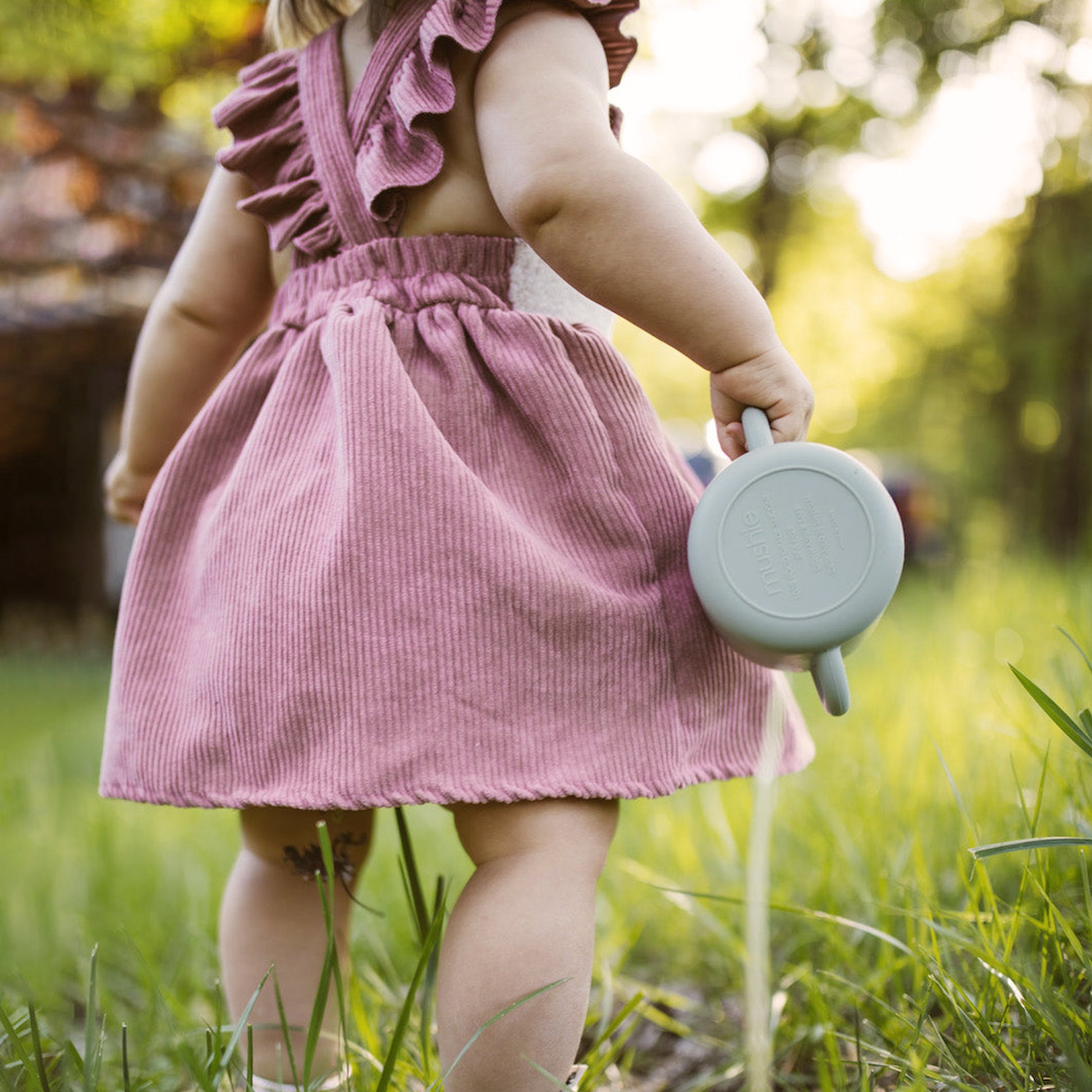 Pink Baby Girl Velvet Dress Apron, Xmas Deer Toddler Outfit, Forest Woodland Birthday