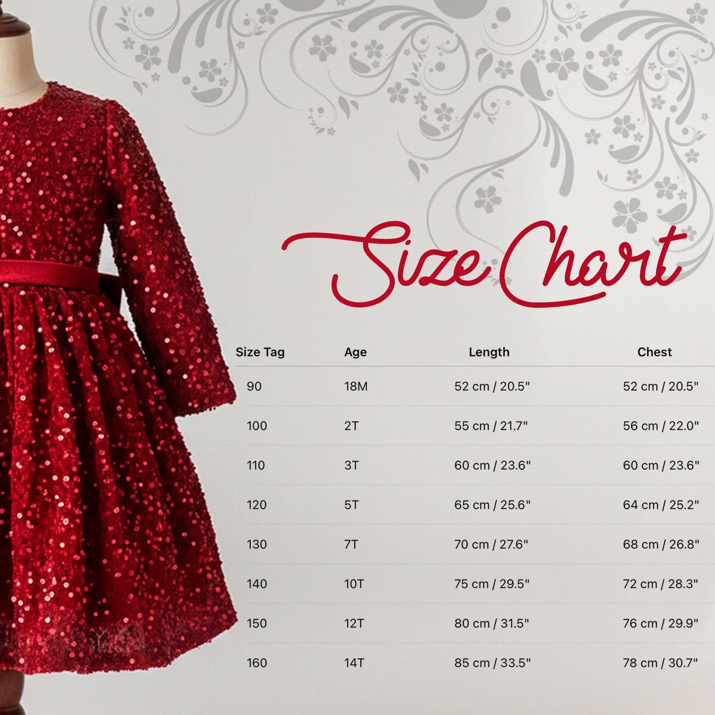 Sparkle Christmas Girls Dress: Burgundy Red Velvet Sequined Gown, Xmas Holiday Party Kids & Toddler Elegant Outfit for Special Occasion