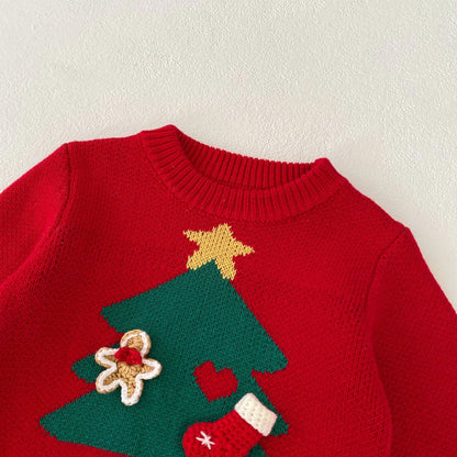 Gorgeous soft sweater for First Christmas.