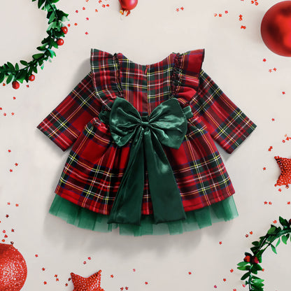 Princess Christmas Gown with bow.