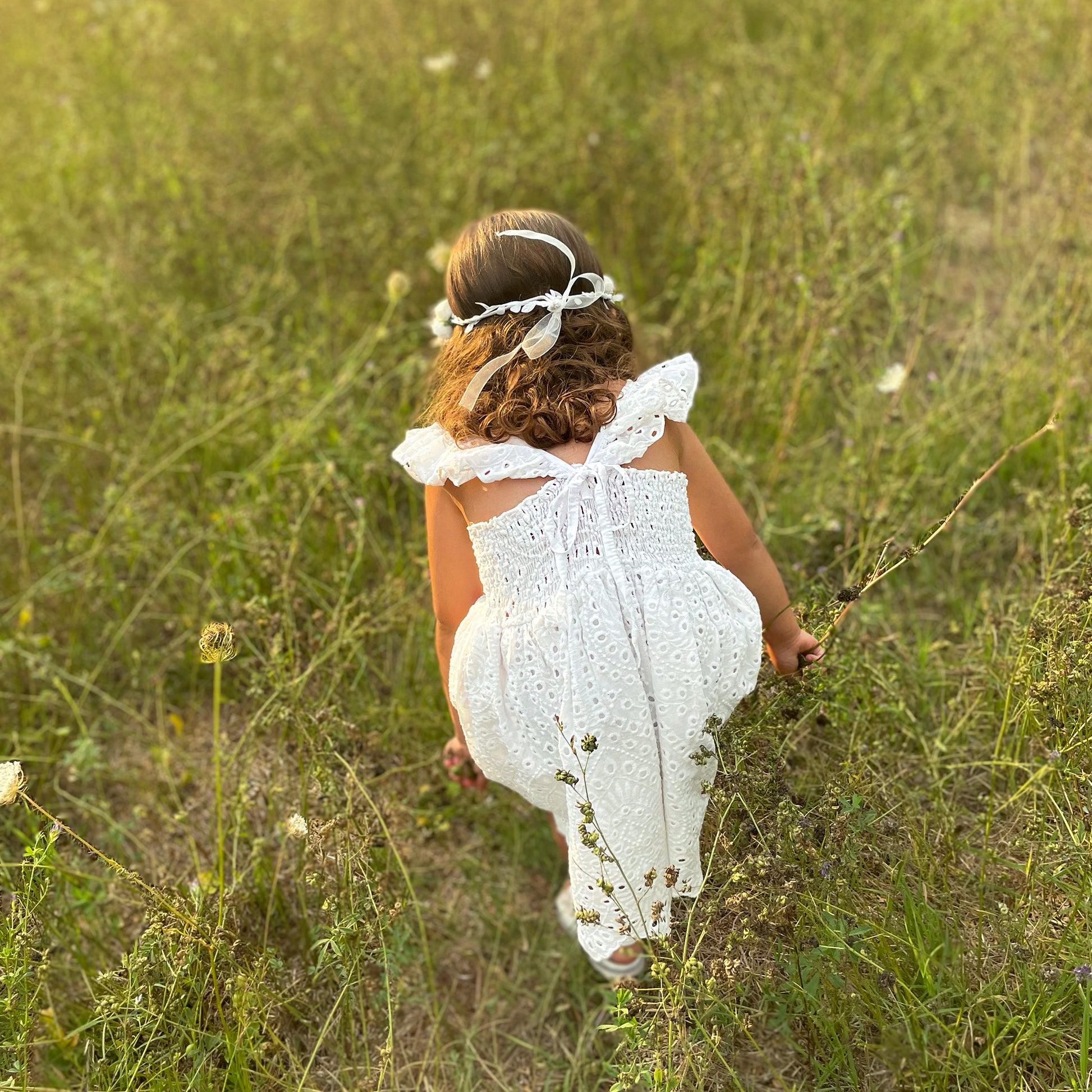 white cotton flower girl dresses Noralee || Flower Girl Dresses