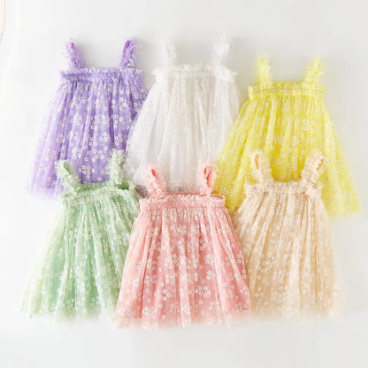 Tulle baby outfit in different colors for special occasions.