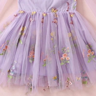 NEW 2024 Girls Dresses for Special Occasion, Sage Embroidery Fairy Princess Toddler Birthday Outfit, Sage Green Flower Girl Dress, Forest Wedding Junior Bridesmaid, Matching Sisters dresses