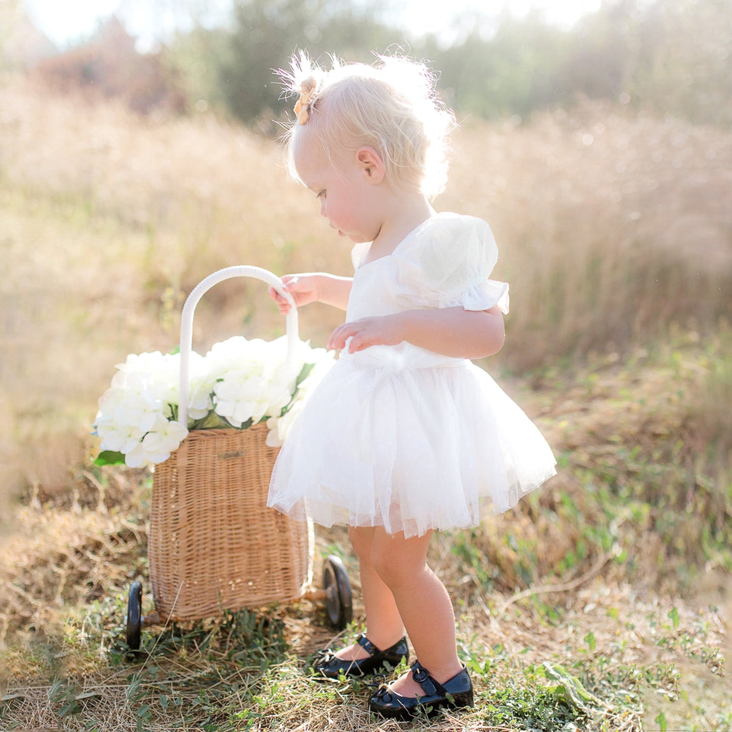 Baby Girl Tulle Tutu Romper, First Birthday Smash Cake Outfit, Wedding Baby Clothes, Toddler Flower Girl Dress White Boho