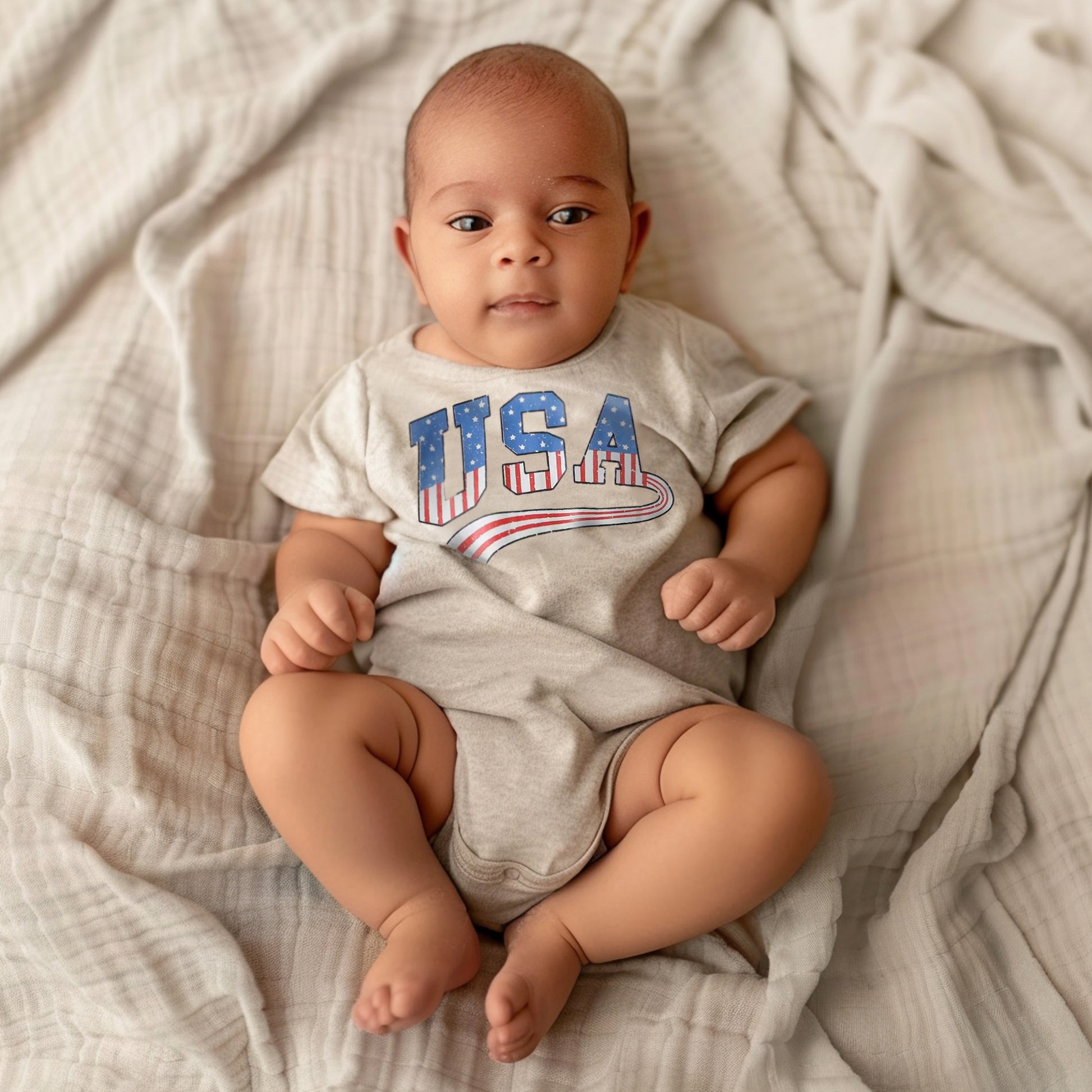 My First Independence Day Romper for Baby Boys and Girls, Oversized Jumpsuit for Newborn and Toddler