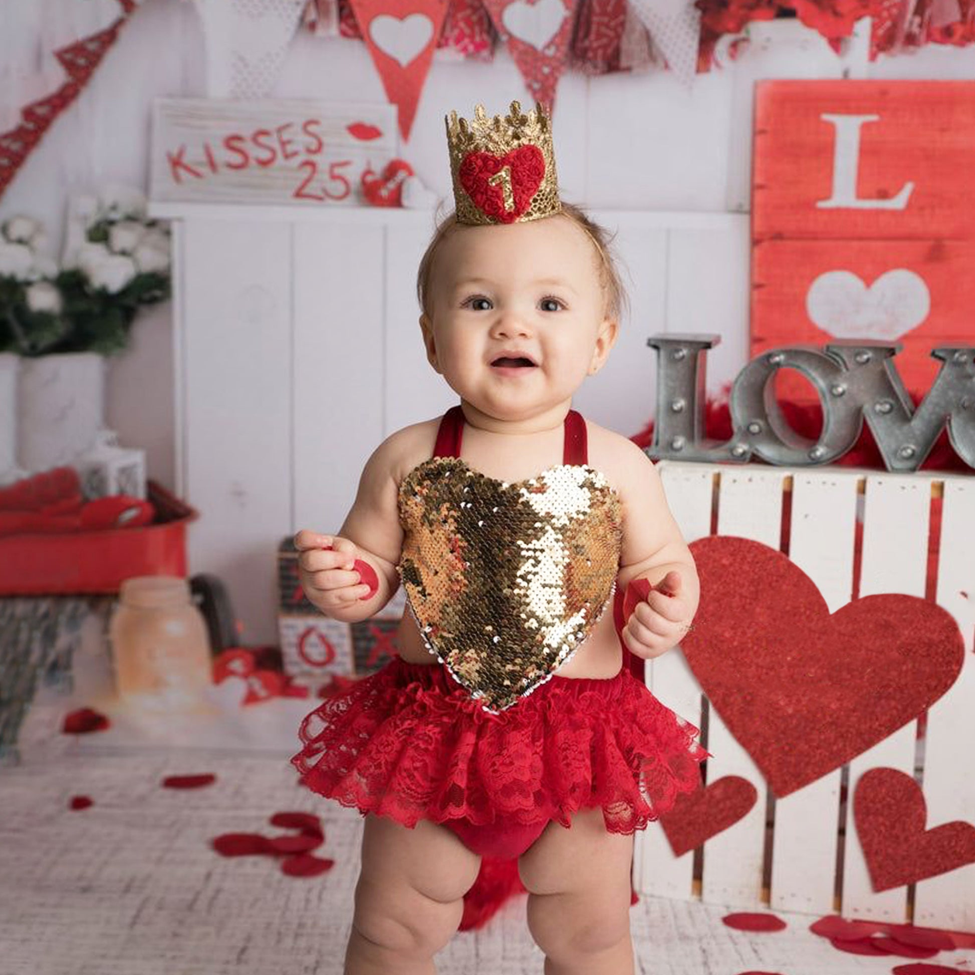 Outfit Valentines Day Romper Baby Valentine's Day Outfit Set