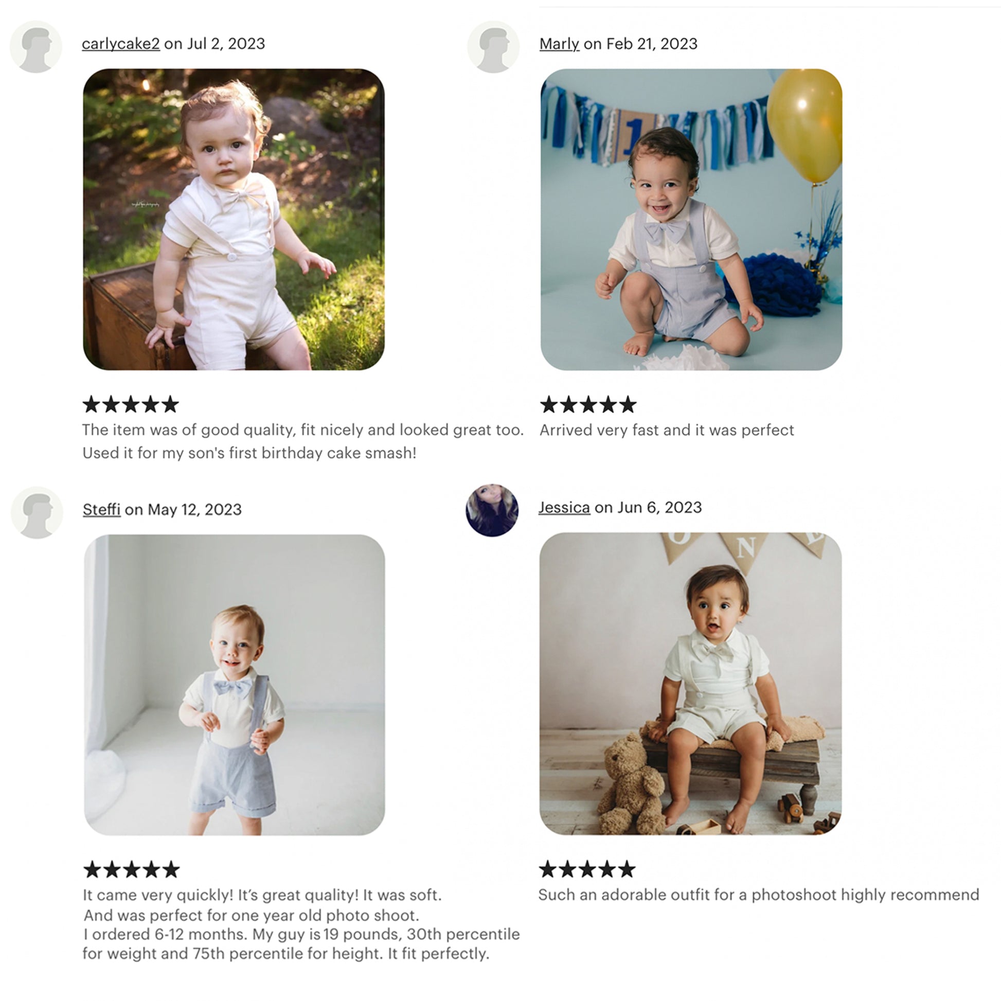 Baby Boy Clothes Set for 1st Birthday, Smash Cake, Baptism Newborn or AmimamiDoll Baby Boy Clothes Set for 1st Birthday, Smash Cake, Baptism Newborn or AmimamiDoll