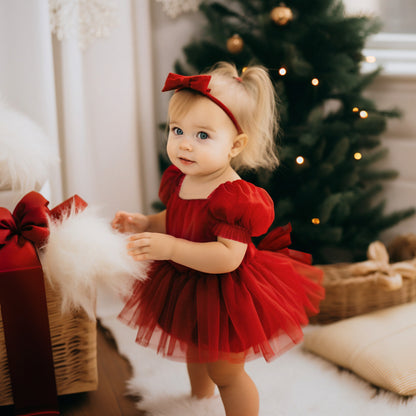 Christmas Dress Tutu Dress Toddler Girl Baby Dress Red Dress For