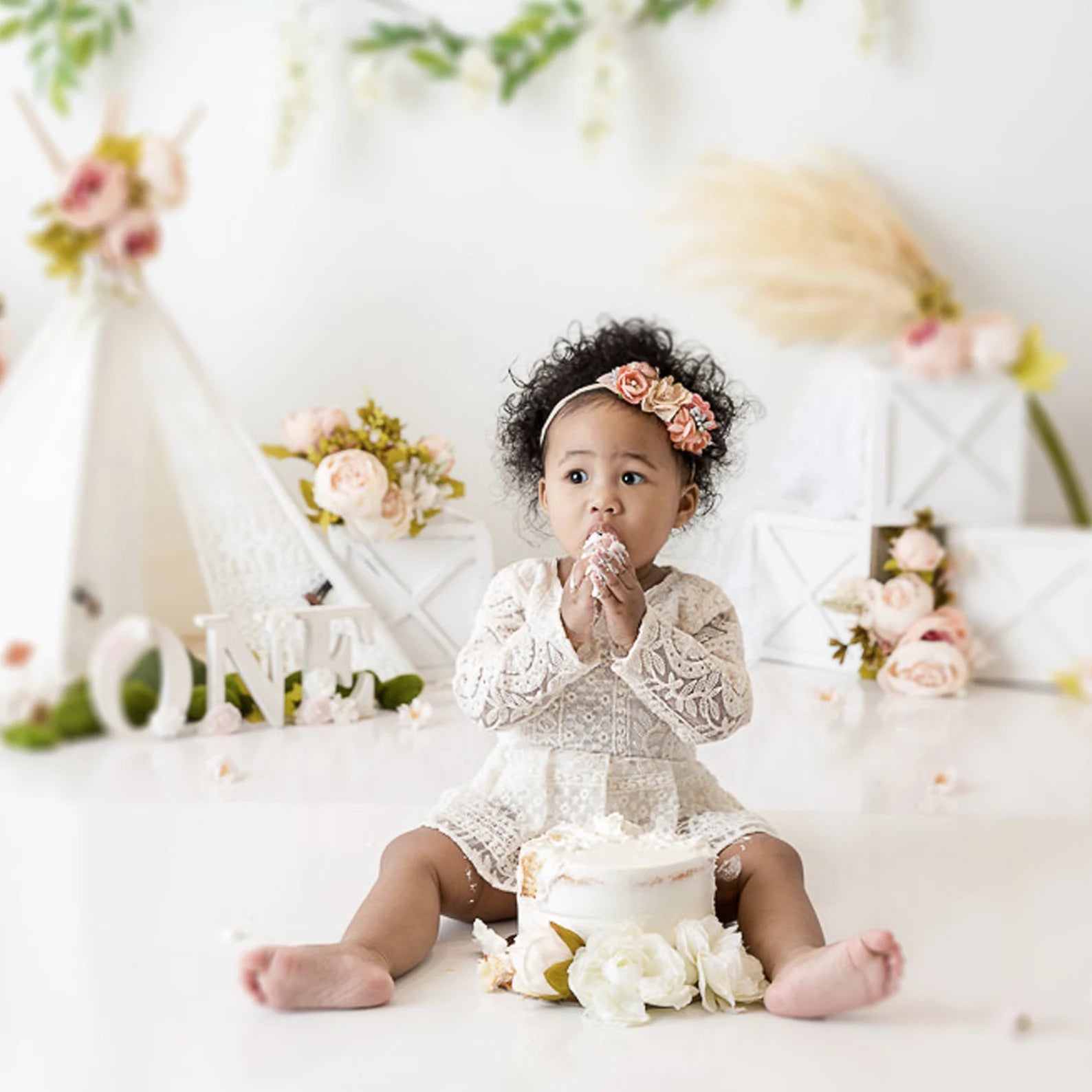 Baby Girl Lace Dress Long Sleeve, White Boho Toddler for Baptism, Firs – AmimamiDoll Baby Girl Lace Dress Long Sleeve, White Boho Toddler for Baptism, Firs – AmimamiDoll