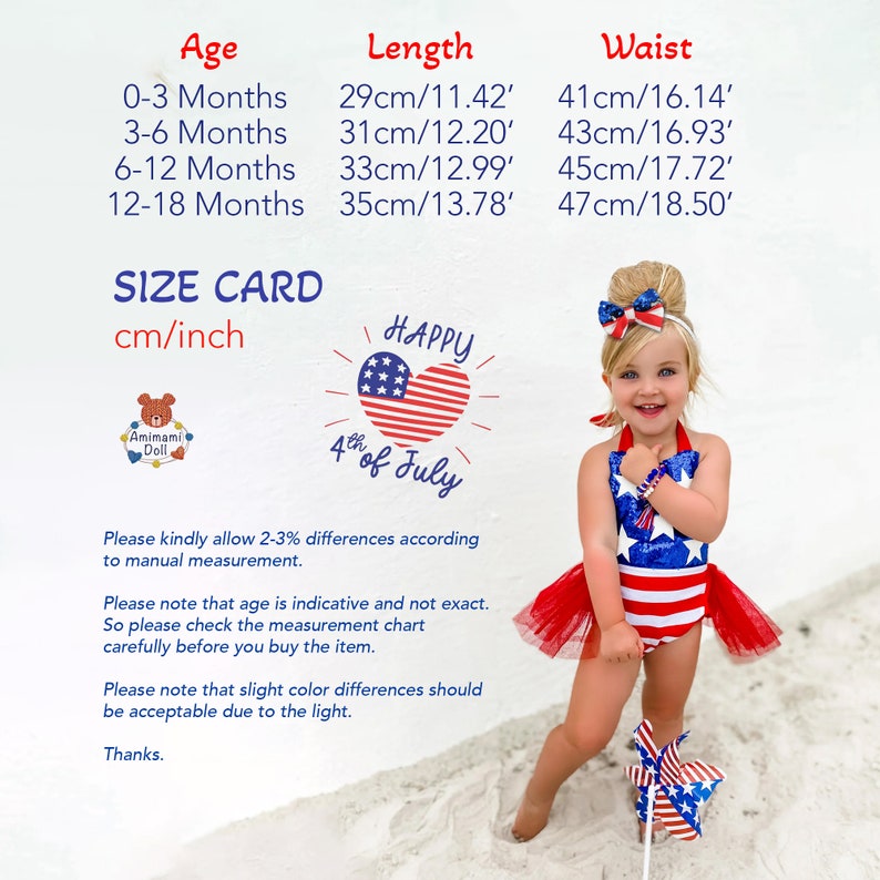 Infant Sequin Patriotic Romper Dress for Independence Day Baby Girl Pageant, Stars & Striped